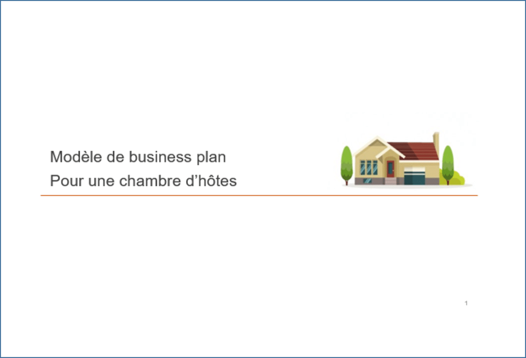 modele business plan chambre d'hotes