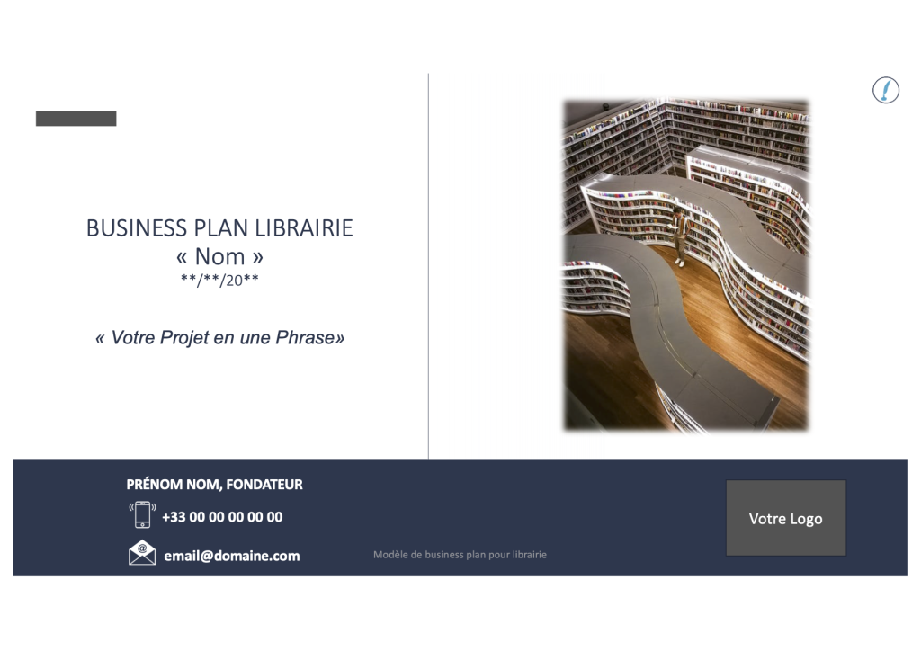 business plan librairie pdf